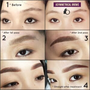 Powder Semi Permanent Makeup Brows healed